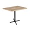 Holland Bar Stool Co 42" Tall OD211 Black Table Base 30" x 30" Foot 30" x 48" Natural Top by the HollBar Stool Co. OD211-3042BWOD3048Nat - alternate 1
